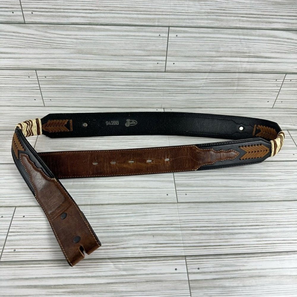 Justin Western Native American Belt Size 34 - Picture 1 of 5